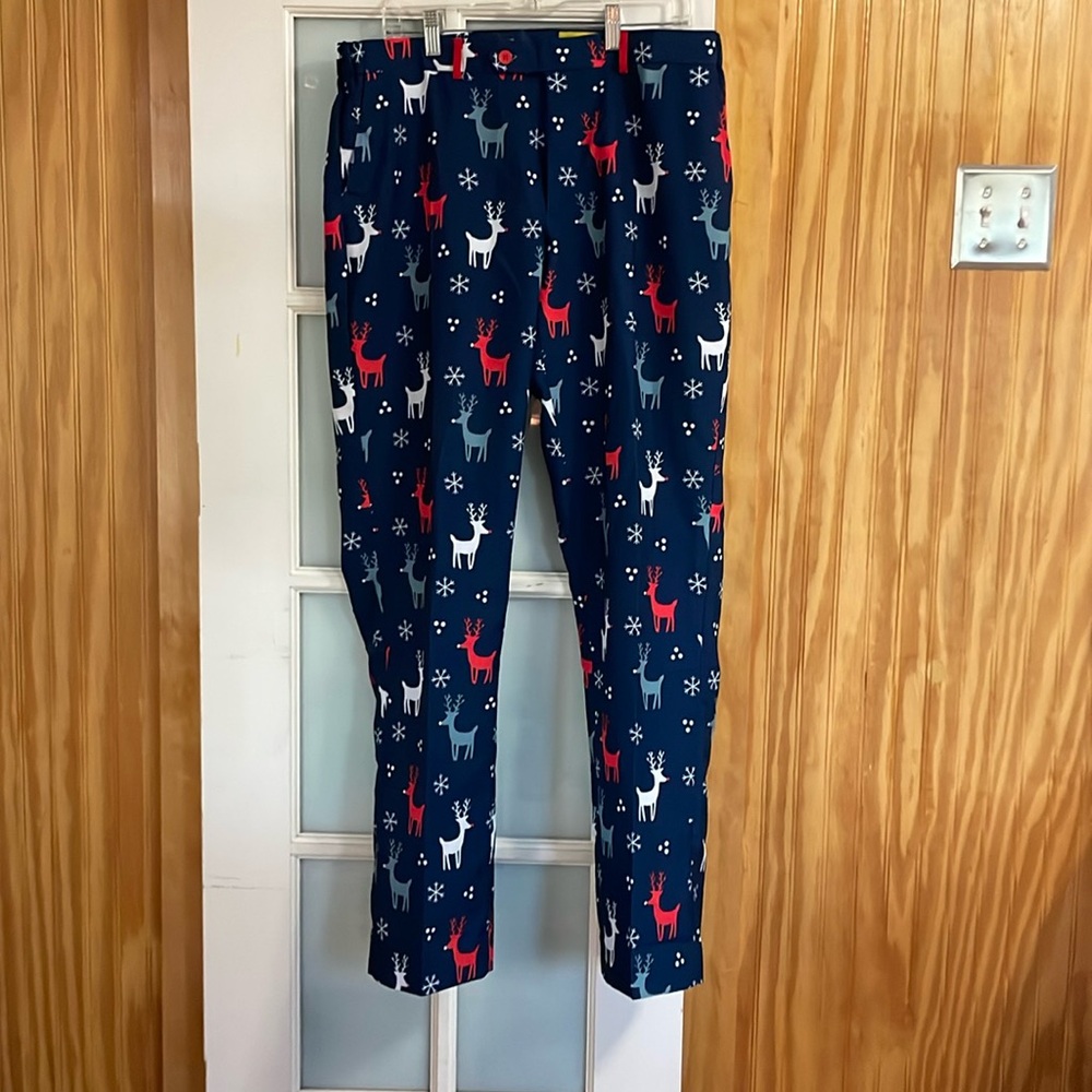 Christmas Mens Reindeer Dress pants